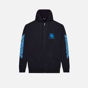 SHADOW HILL BLUE LAVA ZIP-UP HOODIE XS